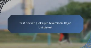 Test Cricket: Juoksujen tekeminen, Rajat, Lisäpisteet
