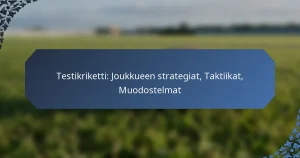 Testikriketti: Joukkueen strategiat, Taktiikat, Muodostelmat