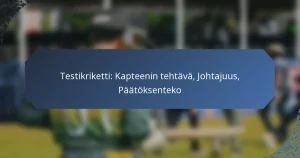 Testikriketti: Kapteenin tehtävä, Johtajuus, Päätöksenteko