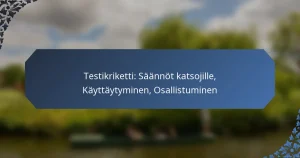 Testikriketti: Säännöt katsojille, Käyttäytyminen, Osallistuminen