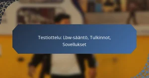 Testiottelu: Lbw-sääntö, Tulkinnot, Sovellukset