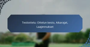 Testiottelu: Ottelun kesto, Aikarajat, Laajennukset