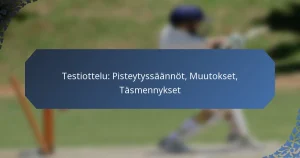Testiottelu: Pisteytyssäännöt, Muutokset, Täsmennykset