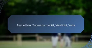 Testiottelu: Tuomarin merkit, Viestintä, Valta